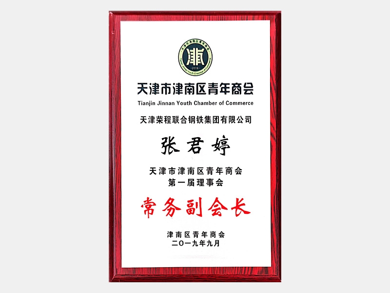 天津市津南區(qū)青年商會(huì)第一屆理事會(huì)常務(wù)副會(huì)長